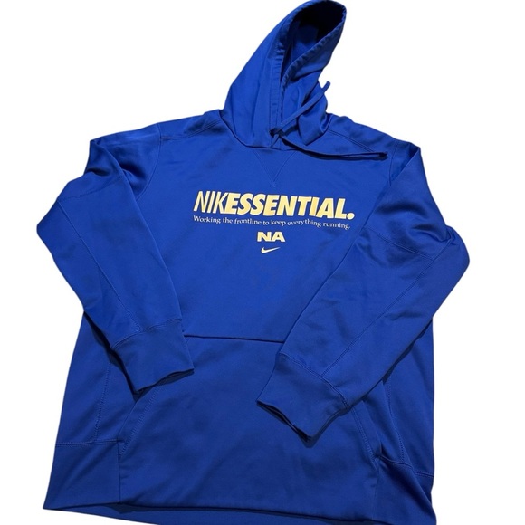💙✨ Nike‎ Essential Blue Hoodie Men’s Size L ✨💙 - Picture 1 of 3